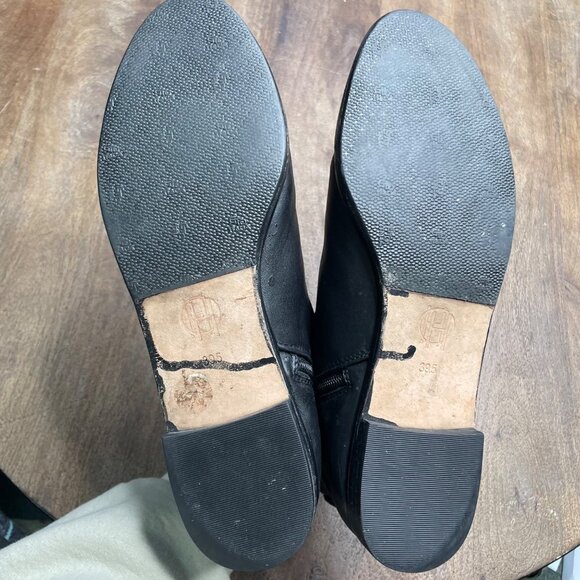 House of Harlow Ankle Boots Womens Size 39.5 US 8.5‎ Black Leather - Picture 7 of 11